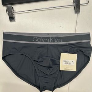 Calvin Klein | Brushed Microfiber Stretch Hip brief in dark grey new silky